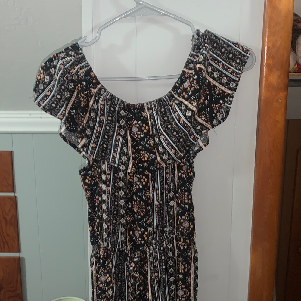 Off the shoulder jump suit